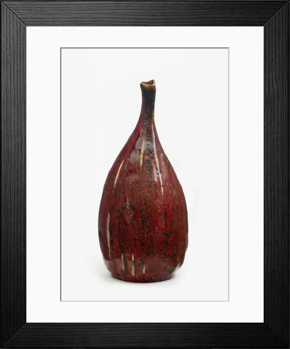 Framed Print : Gourd Vase, France, 1893-1900. Creator: Pierre-Adrien Dalpayrat Framed Print : Gourd Vase, France, 1893-1900. Creator: Pierre-Adrien Dalpayrat