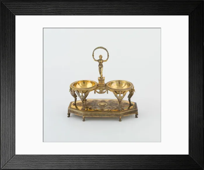 Framed Print : Double Salt (one of a pair), Paris, 1798 / 1809. Creators: Martin-Guillaume Biennais Framed Print : Double Salt (one of a pair), Paris, 1798 / 1809. Creators: Martin-Guillaume Biennais
