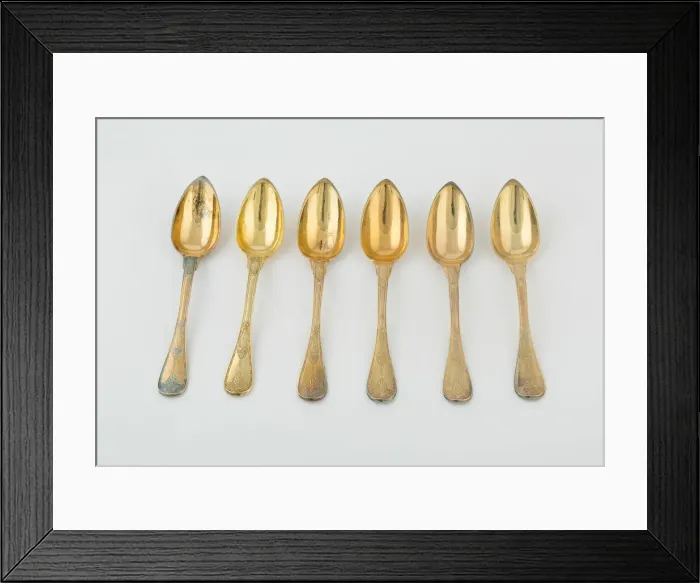 Framed Print : Set of Tablespoons (10), Paris, 1789 / 1820. Creators: Martin-Guillaume Biennais Framed Print : Set of Tablespoons (10), Paris, 1789 / 1820. Creators: Martin-Guillaume Biennais