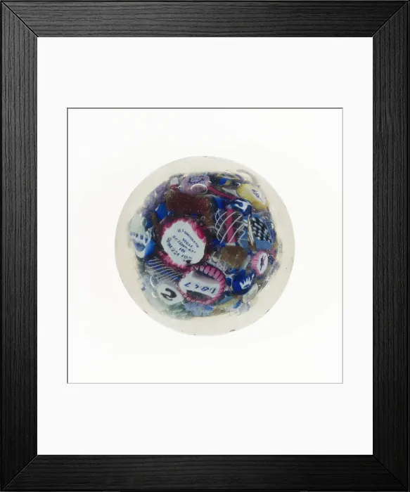 Framed Print : Paperweight, Italy, 1847. Creator: Pietro Bigaglia Framed Print : Paperweight, Italy, 1847. Creator: Pietro Bigaglia