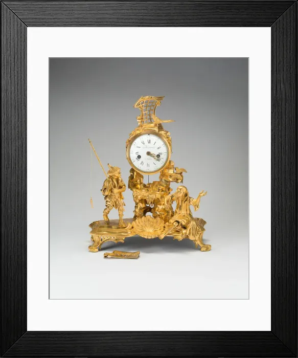 Framed Print : Clock, France, c. 1775. Creator: Pierre Martin Merra Framed Print : Clock, France, c. 1775. Creator: Pierre Martin Merra