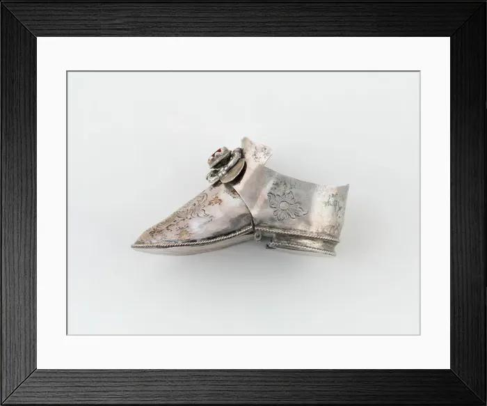 Framed Print : Good Luck Token in the Form of a Shoe, Netherlands, c. 1840. Creator: Unknown Framed Print : Good Luck Token in the Form of a Shoe, Netherlands, c. 1840. Creator: Unknown