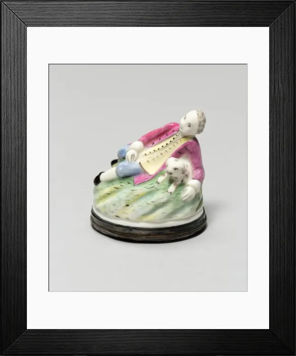 Framed Print : Patch Box, Mennecy, c. 1750. Creator: Mennecy Porcelain Factory Framed Print : Patch Box, Mennecy, c. 1750. Creator: Mennecy Porcelain Factory