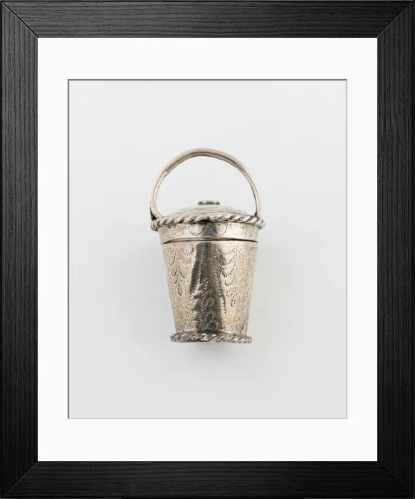Framed Print : Basket-Shaped Sponge Box, Netherlands, c. 1850. Creator: Unknown Framed Print : Basket-Shaped Sponge Box, Netherlands, c. 1850. Creator: Unknown