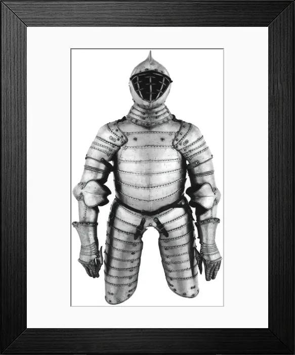 Framed Print : Three-Quarter Field Armor of Anime Construction, Innsbruck, c. 1560 Framed Print : Three-Quarter Field Armor of Anime Construction, Innsbruck, c. 1560