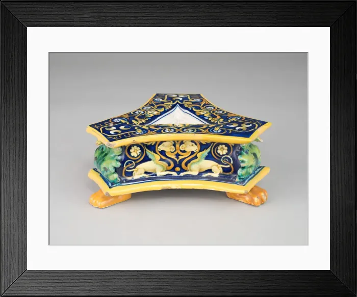Framed Print : Salt Cellar, Urbino, c. 1530. Creator: Francesco Xanto Avelli Framed Print : Salt Cellar, Urbino, c. 1530. Creator: Francesco Xanto Avelli