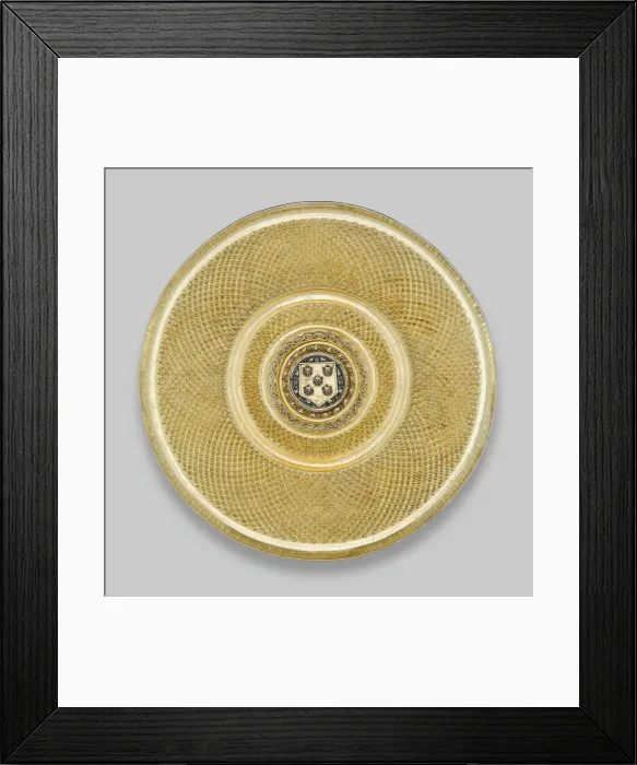 Framed Print : Dish, Lisbon, c. 1500. Creator: Unknown Framed Print : Dish, Lisbon, c. 1500. Creator: Unknown