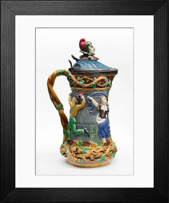 Framed Print : Tower-Jug, England, 1872. Creator: Minton Framed Print : Tower-Jug, England, 1872. Creator: Minton