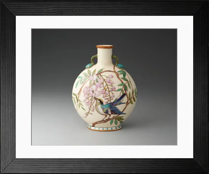 Framed Print : Moon Flask, London, 1871. Creator: Minton Framed Print : Moon Flask, London, 1871. Creator: Minton