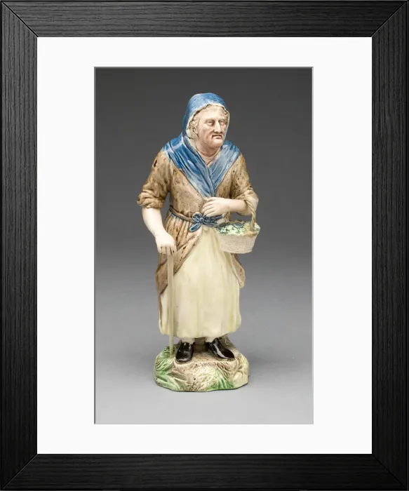 Framed Print : Woman as Old Age, Burslem, c. 1787. Creators: Ralph Wood the Elder, Enoch Wood Framed Print : Woman as Old Age, Burslem, c. 1787. Creators: Ralph Wood the Elder, Enoch Wood