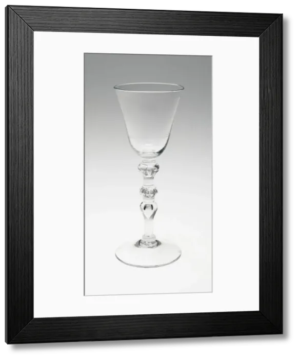Framed Print : Wine Glass, England, c. 1786. Creator: David Wolff Framed Print : Wine Glass, England, c. 1786. Creator: David Wolff