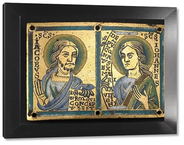 Plaque with Saints James and John the Evangelist, Meuse, 1160  /  80. Creator: Unknown
