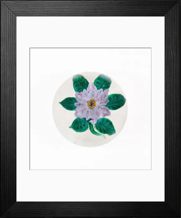 Framed Print : Paperweight, United States, Late 19th century. Creator: Mount Washington Glass Company Framed Print : Paperweight, United States, Late 19th century. Creator: Mount Washington Glass Company