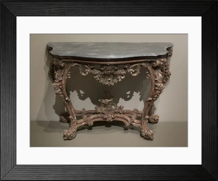 Framed Print : Console Table, Naples, 1740 / 50. Creator: Unknown Framed Print : Console Table, Naples, 1740 / 50. Creator: Unknown