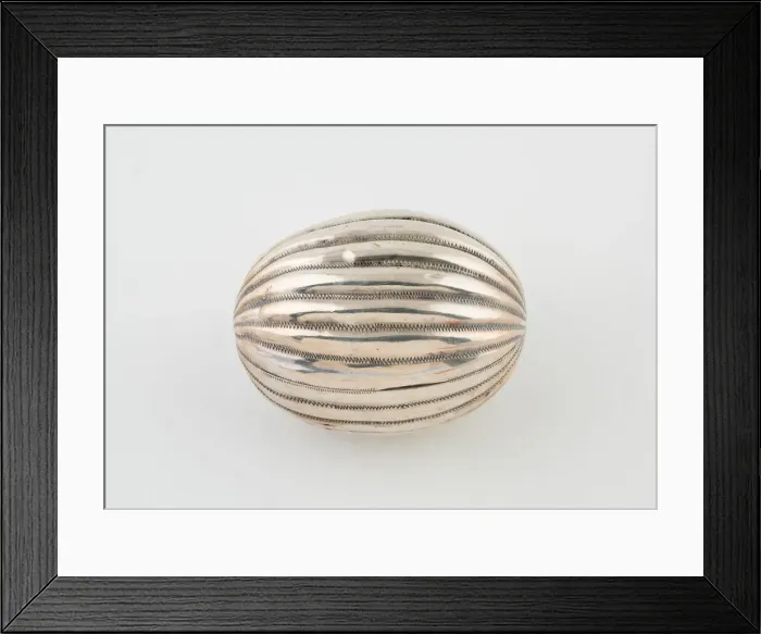 Framed Print : Melon-Shaped Nutmeg Grater, Europe, c. 1840 / 50. Creator: Unknown Framed Print : Melon-Shaped Nutmeg Grater, Europe, c. 1840 / 50. Creator: Unknown