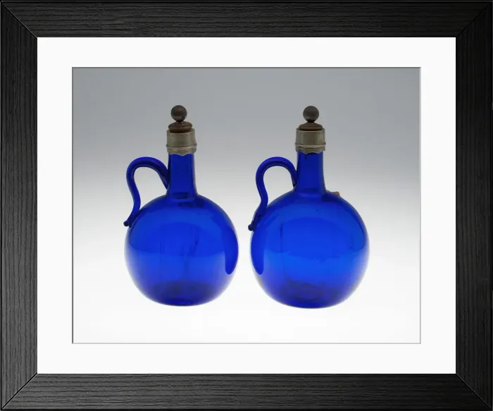 Framed Print : Pair of Bottles, United States, 19th century. Creator: Thomas Williamson Framed Print : Pair of Bottles, United States, 19th century. Creator: Thomas Williamson