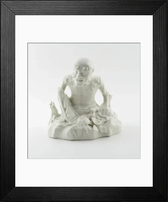 Framed Print : Seated Figure, Saint-Cloud, 1725 / 30. Creator: Saint-Cloud Porcelain Manufactory Framed Print : Seated Figure, Saint-Cloud, 1725 / 30. Creator: Saint-Cloud Porcelain Manufactory
