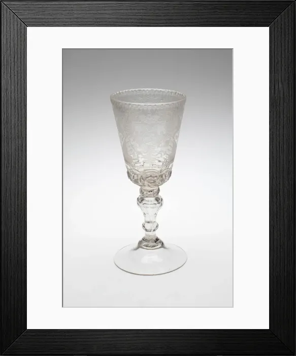 Framed Print : Goblet, Russia, c. 1760. Creator: St Petersburg Glass Factory Framed Print : Goblet, Russia, c. 1760. Creator: St Petersburg Glass Factory