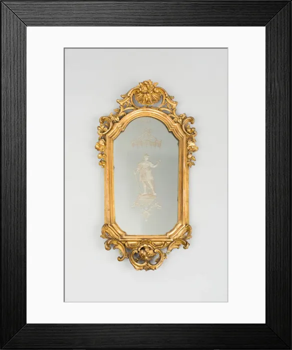 Framed Print : Mirror, Venice, Mid 18th century. Creator: Thomas Williamson Framed Print : Mirror, Venice, Mid 18th century. Creator: Thomas Williamson
