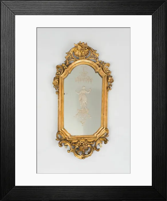 Framed Print : Mirror, Venice, Mid 18th century. Creator: Thomas Williamson Framed Print : Mirror, Venice, Mid 18th century. Creator: Thomas Williamson