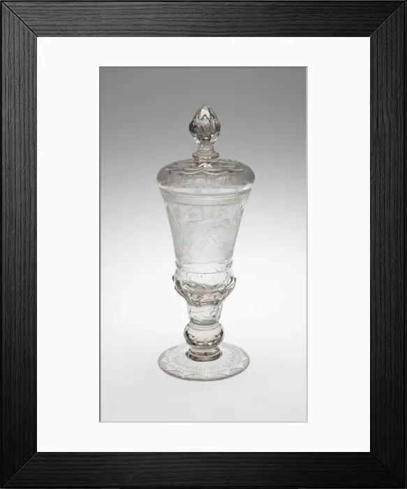 Framed Print : Covered Goblet (Pokal) with Musicians, Silesia, 1730 / 40. Creator: Unknown Framed Print : Covered Goblet (Pokal) with Musicians, Silesia, 1730 / 40. Creator: Unknown