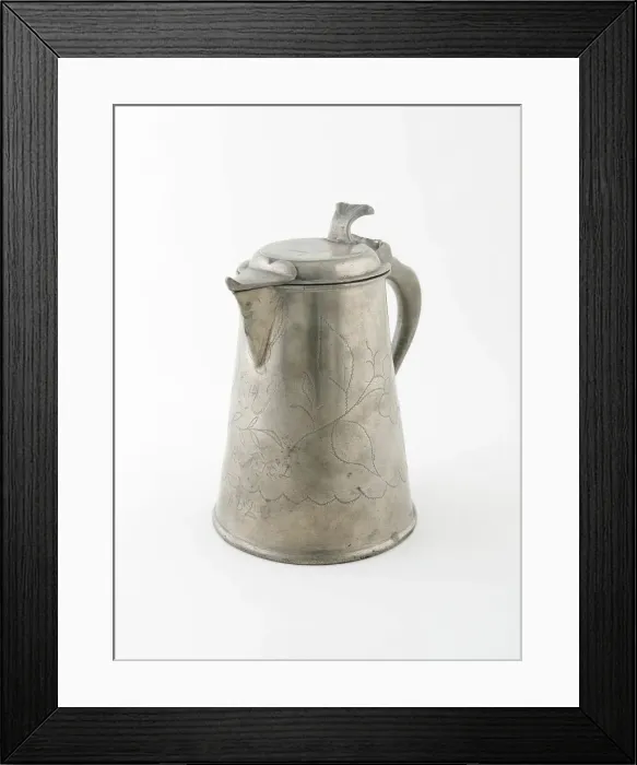 Framed Print : Covered Flagon with Spout, Sweden, 1820. Creator: Unknown Framed Print : Covered Flagon with Spout, Sweden, 1820. Creator: Unknown