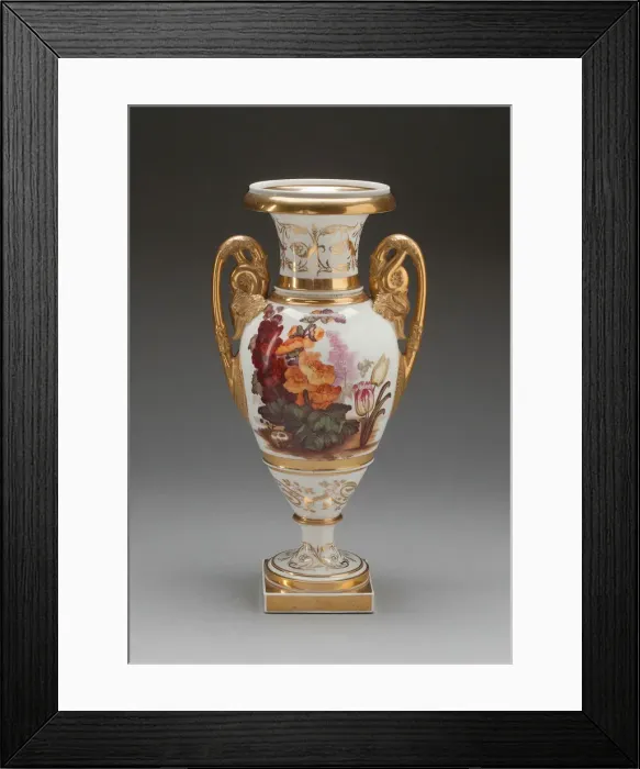Framed Print : Vase, Swansea, c. 1815. Creator: Swansea Potteries & Porcelain Factory Framed Print : Vase, Swansea, c. 1815. Creator: Swansea Potteries & Porcelain Factory