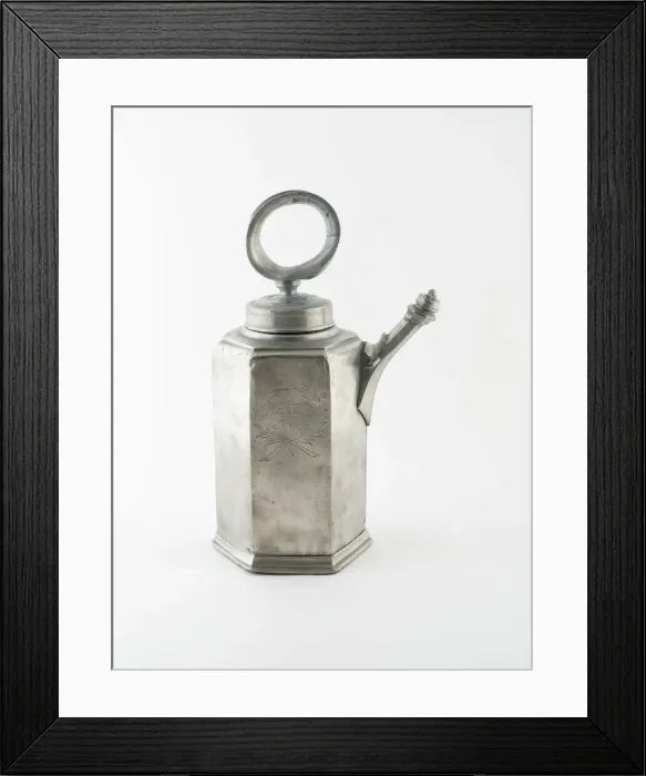 Framed Print : Wine Can, Zürich, 1746. Creator: Wilhelm I. Breitenger Framed Print : Wine Can, Zürich, 1746. Creator: Wilhelm I. Breitenger