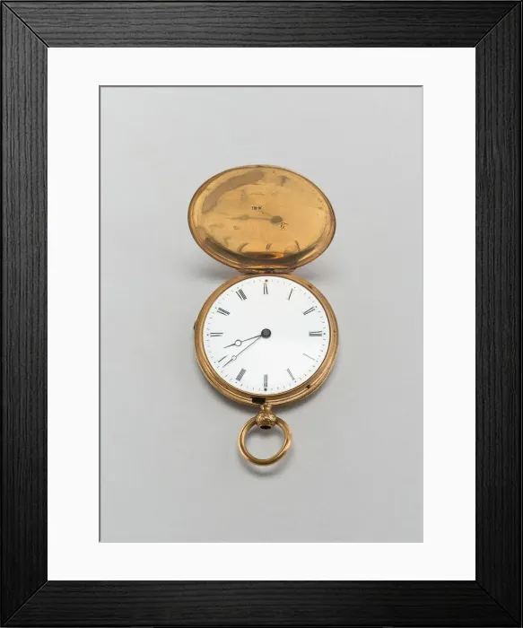 Framed Print : Watch, Switzerland, c. 1860 / 70. Creator: Unknown Framed Print : Watch, Switzerland, c. 1860 / 70. Creator: Unknown