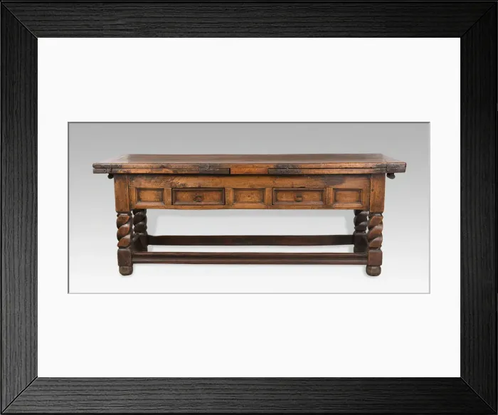 Framed Print : Draw Table, Switzerland, 1645. Creator: Unknown Framed Print : Draw Table, Switzerland, 1645. Creator: Unknown