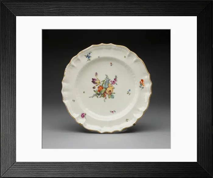 Framed Print : Soup Plate, Zürich, c. 1775. Creator: Unknown Framed Print : Soup Plate, Zürich, c. 1775. Creator: Unknown