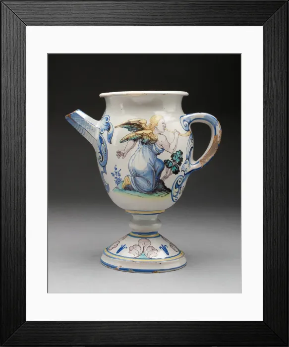 Framed Print : Pharmacy Jug, Winterthur, c. 1650. Creator: Unknown Framed Print : Pharmacy Jug, Winterthur, c. 1650. Creator: Unknown