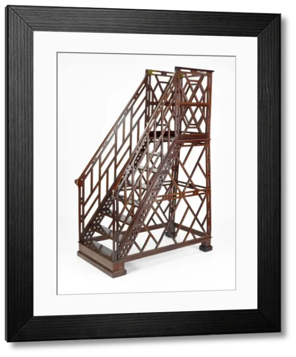 Framed Print : Library Ladder, England, 1782. Creator: William France Framed Print : Library Ladder, England, 1782. Creator: William France