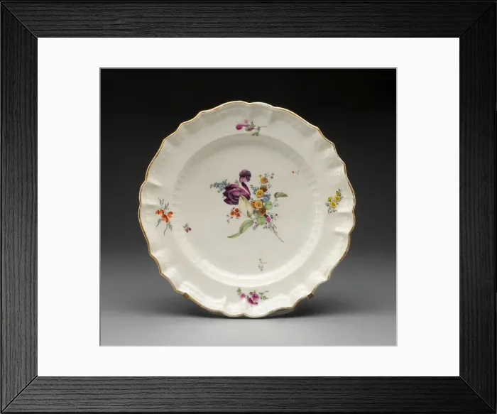Framed Print : Soup Plate, Zürich, c. 1775. Creator: Unknown Framed Print : Soup Plate, Zürich, c. 1775. Creator: Unknown