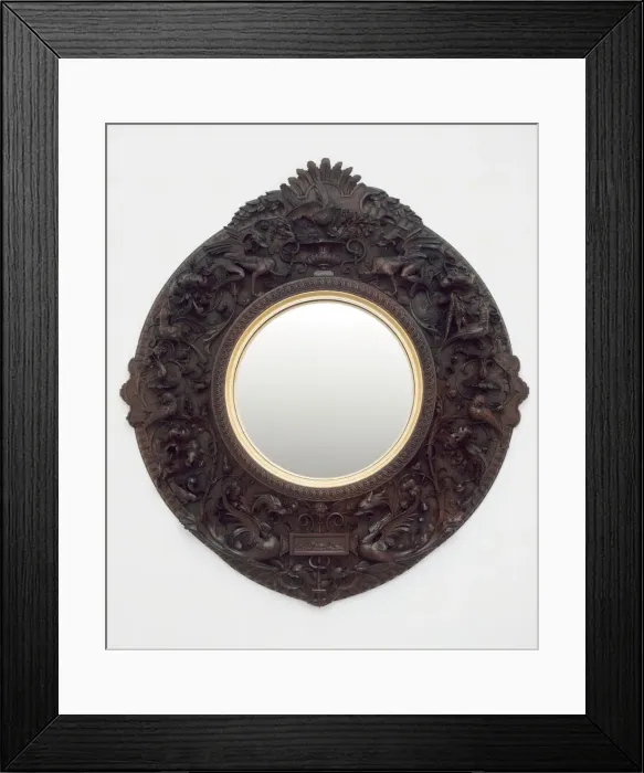 Framed Print : Mirror, Siena, 1870. Creators: Carlo Bartolozzi, Nicodemo Ferri Framed Print : Mirror, Siena, 1870. Creators: Carlo Bartolozzi, Nicodemo Ferri