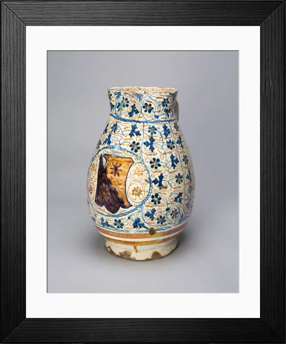 Framed Print : Jug with Bartoli Coat of Arms, Valencia, Comunidad, 1458. Creator: Unknown Framed Print : Jug with Bartoli Coat of Arms, Valencia, Comunidad, 1458. Creator: Unknown
