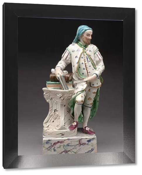 Figure of Geoffrey Chaucer, Staffordshire, c. 1790. Creator: Ralph Wood the Younger