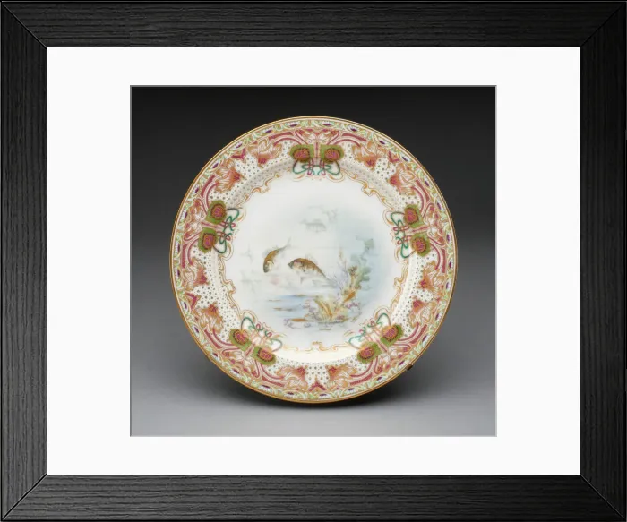 Framed Print : Plate, France, c. 1900. Creator: Theodore Haviland Framed Print : Plate, France, c. 1900. Creator: Theodore Haviland