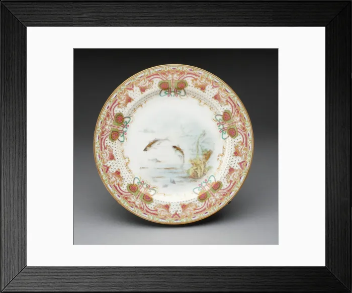 Framed Print : Plate, France, c. 1900. Creator: Theodore Haviland Framed Print : Plate, France, c. 1900. Creator: Theodore Haviland