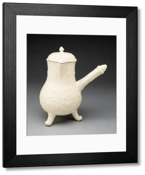 Framed Print : Chocolate Pot, France, c. 1775  /  1800. Creators: Rambervillers Pottery Factory