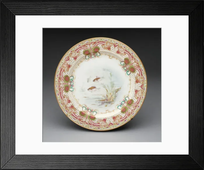 Framed Print : Plate, France, c. 1900. Creator: Theodore Haviland Framed Print : Plate, France, c. 1900. Creator: Theodore Haviland