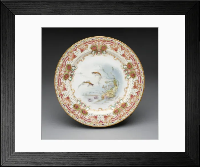 Framed Print : Plate, France, c. 1900. Creator: Theodore Haviland Framed Print : Plate, France, c. 1900. Creator: Theodore Haviland
