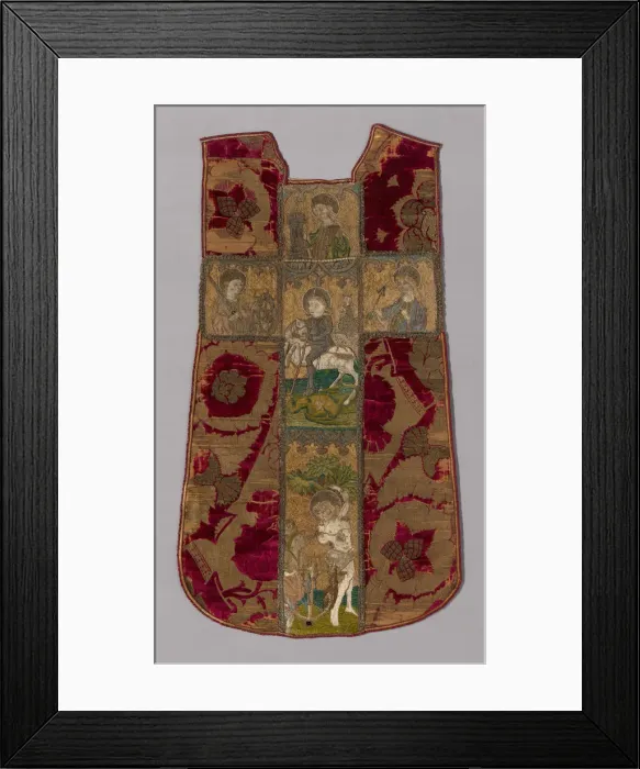 Framed Print : Chasuble Front with Orphrey Cross, Florence, Chasuble: 15th century; Orphrey Cross Framed Print : Chasuble Front with Orphrey Cross, Florence, Chasuble: 15th century; Orphrey Cross