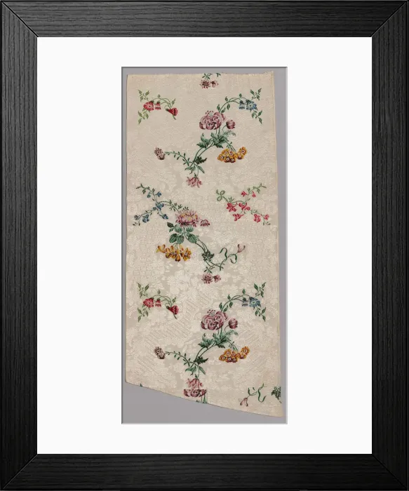 Framed Print : Skirt Panel, England, 1749. Creator: Daniel Vautier Framed Print : Skirt Panel, England, 1749. Creator: Daniel Vautier