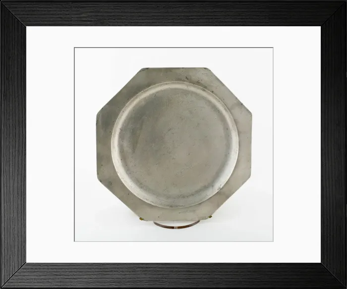 Framed Print : Platter, England, 1730 / 60. Creator: Thomas Bacon Framed Print : Platter, England, 1730 / 60. Creator: Thomas Bacon