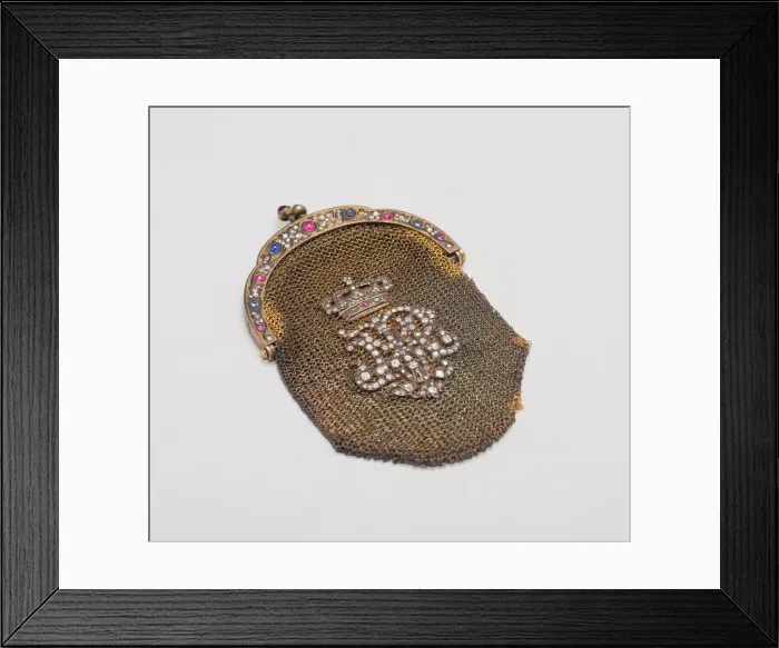 Framed Print : Miniature Evening Purse, Russia, c. 1890 / 1900. Creator: Unknown Framed Print : Miniature Evening Purse, Russia, c. 1890 / 1900. Creator: Unknown