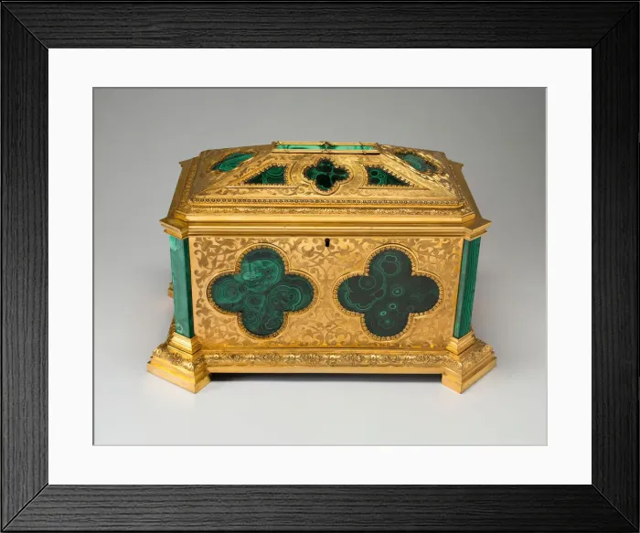 Framed Print : Coffer, Russia, c. 1880 / 90. Creator: Unknown Framed Print : Coffer, Russia, c. 1880 / 90. Creator: Unknown