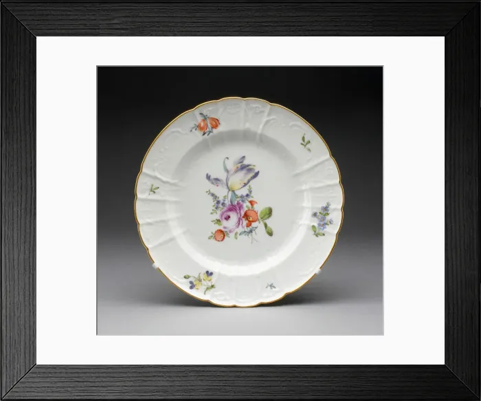 Framed Print : Plate, Saint Petersburg, 1796 / 1801. Creator: Russian Imperial Porcelain Factory Framed Print : Plate, Saint Petersburg, 1796 / 1801. Creator: Russian Imperial Porcelain Factory