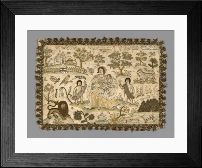 Framed Print : Panel, England, 17th century. Creator: Unknown Framed Print : Panel, England, 17th century. Creator: Unknown