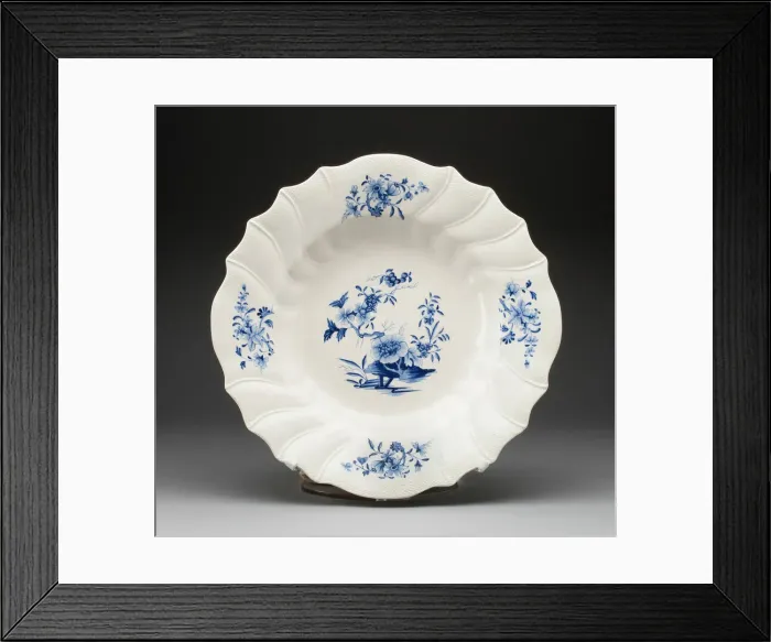 Framed Print : Dish, Tournai, c. 1765. Creator: Tournai Porcelain Manufactory Framed Print : Dish, Tournai, c. 1765. Creator: Tournai Porcelain Manufactory